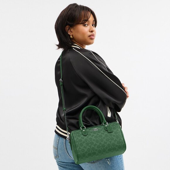 Rowan Satchel Bag In Signature Canvas - Picture 2 of 7